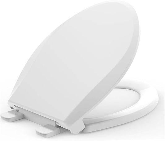 K-4636-RL-0 Elongated Toilet Seat Replacement for KOHLER 4636-RL-0 Elongated Bowl Toilet Seat Slow-Close. Soft Close toilet Seat and Lid. White