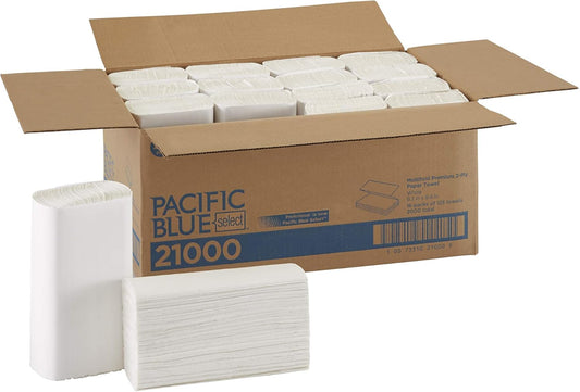 Pacific Blue Select Multifold Premium 2-Ply Paper Towels by GP PRO (Georgia-Pacific).White. 21000.125 Paper Towels Per Pack.16 Packs Per Case